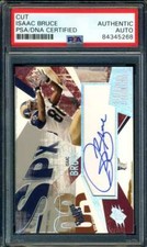 Issac Bruce PSA DNA Coa Signed 2003 SPX Supreme Signatures Autograph