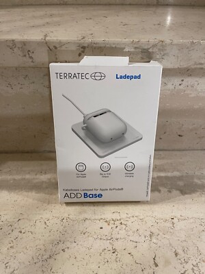 TerraTec ADD Base induktive Ladestation für AirPods Ladehülle weiß Neu