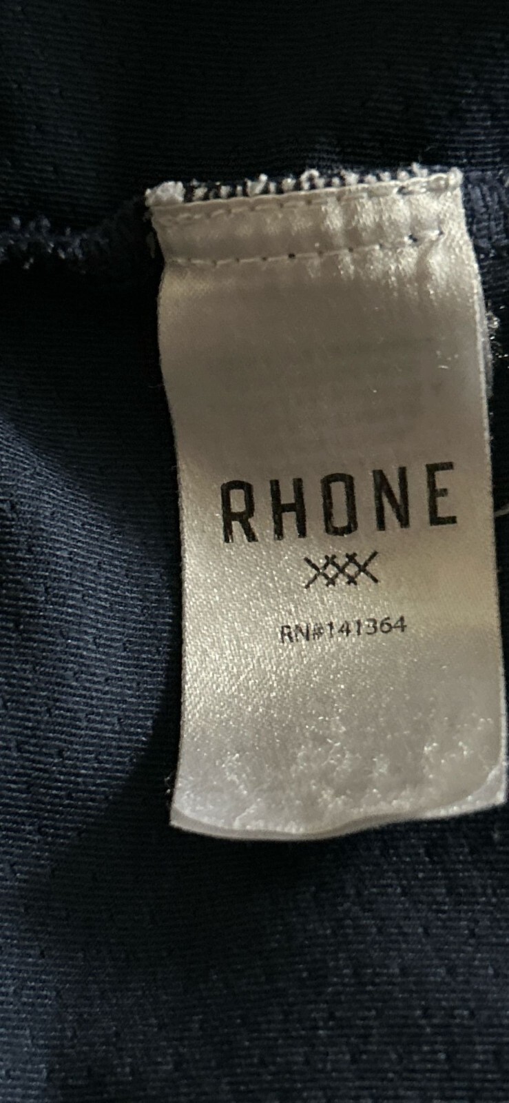 RHONE Performance 1/4 Zip Pullover Heather Blue UPF50+ sun protection