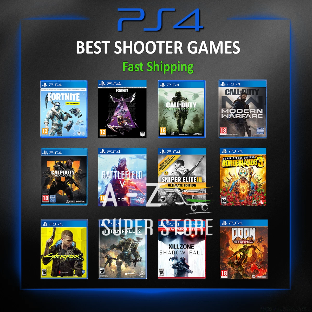 play station shooting games