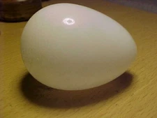 Vintage Antique Hand Blown Milk Glass Hen Nesting Egg Sock Darners