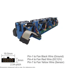 Fan System Cooling Server Cooler Intel A84601-003 Sunon PMD1204PQB1-A for SR1300