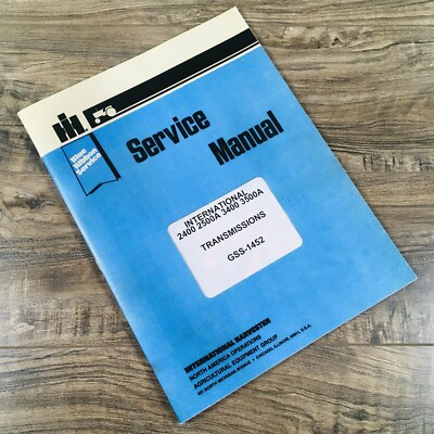 #ad International 2400 2500A 3400 3500A Hydrostat Transmission Service Repair Manual $17.70
