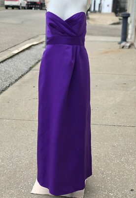 light grey purple bridesmaid dresses Berylove Women Grey Purple A Line Maxi Dress V Neck Embroidered Chiffon Wedding Party Guest Dress with Long Sleeves, Grey Purple / XL