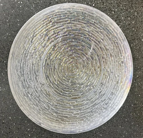 Vintage Anchor Hocking  Soreno Iridescent Snack Plate/ Plate For Teacup 10 Inch