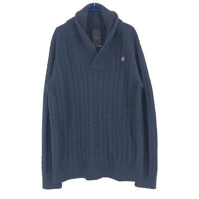 G-STAR RAW Men Cl East Shawl Collar Knit Jumper Pullover Sweater