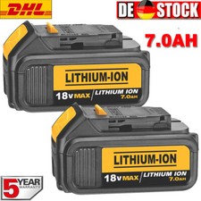 2X 7000mAh für DeWalt Akku 18V XR Li-Ion DCB184 DCB182 DCB200 DCB205 7,0Ah ACCU