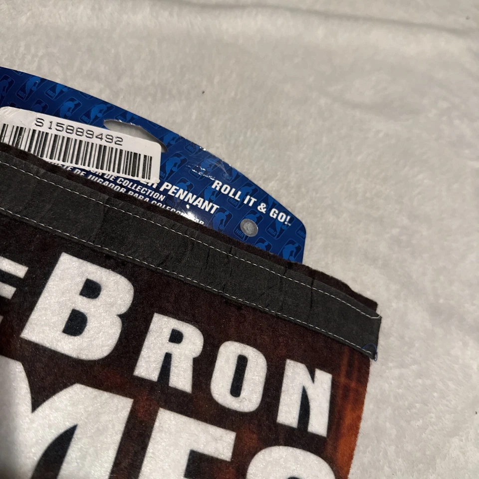 2012 WinCraft Sports NBA LeBRON JAMES MIAMI HEAT ROLL & GO PENNANT 29.5" x 11.5" - Image 3 of 4