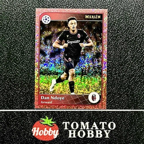 TOPPS MERLIN CHROME UEFA 2024-25 DAN NDOYE /250 ROSE GOLD SPECKLE REFRACTOR