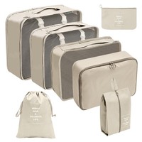 Koffer Organizer Set ReisegepäCk Packing Cubes Netzbeutel Schuhbeutel 7-Teilig