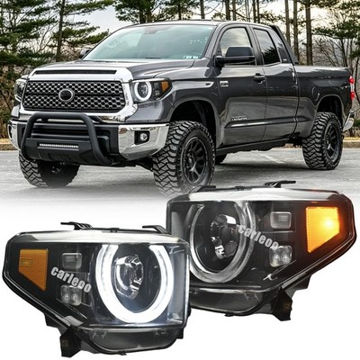 DOT LH+RH LED Headlights For Toyota Tundra 2014 2015 2016 2017 2018 2019 SR/SR5