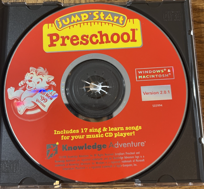 Jump Start Preschool PC CD Rom Game 738981039947| eBay