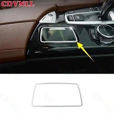 For BMW 5 Series 2011-2017 Silver Aluminum Console Gear Storage Box Frame Trim