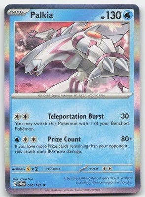 Palkia Holo SV04: Paradox Rift 040/182 NM
