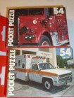Lot of 6 Fink 54 Piece Pocket Puzzle Made USA  5" X 7" Fire Trucks Ambulance — photo 5