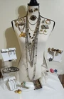 Vintage to Now Costume Jewelry Lot 40+ Pc Necklace Brooch Earrings Ring Bracelet