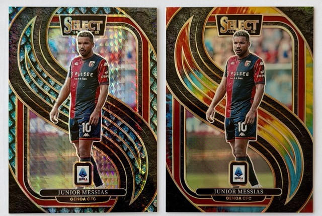 2024-25 Panini Select Jade Dragon Scale #/18 & Tie-Dye #/25 Junior Messias Genoa