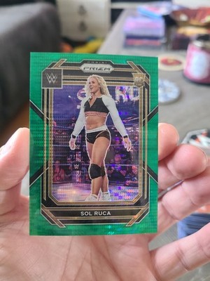2023 Panini Prizm WWE Green Pulsar Prizm Parallel #105 SOL RUCA 6/25