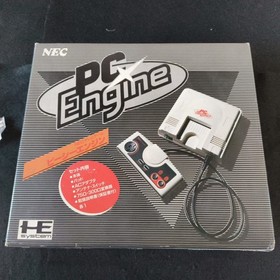 NEC PC Engine white Console (TurboGrafx-16) ,Pad, RF cable, Game, Box set-h1028-