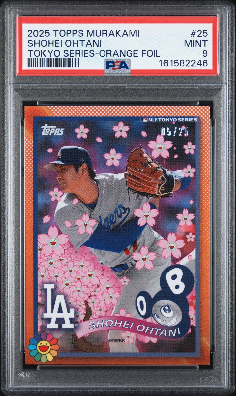 TOPPS TAKASHI MURAKAMI + MLB WORLD TOUR TOKYO SERIES SHOHEI OHTANI 5/25 PSA 9