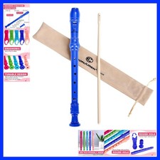 Soprano Recorder Instrument for Kids Student - German Fingering 8 Hole Flute ...