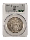 1880/79 - $1 Silver Morgan Dollar VAM-9 CAC AU Detail-Cleaned Graded 3/20/26
