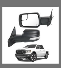 Left Driver Side Door Mirror Compatible with 2019-2025 Ram 1500 with Manual Fold