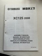 GENUINE YAMAHA WORKSHOP SET UP ASSEMBLY MANUAL XC125 XC 125 CYGNUS 2008