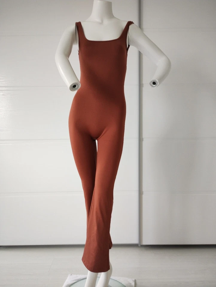 WOW! cool+figurbetonend sexy CATSUIT OVERALL JUMPSUIT mit Schlag XS-S-34-36 neuw - Bild 2 von 4