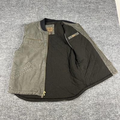 Austin Clothing Co Vest Mens M Quilted Lining Durable Canvas Utility Workwear