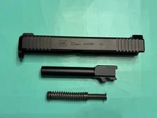USED GLOCK 22 GEN 5 COMPLETE SLIDE BARREL GUIDE ROD SPRING FRONT SERRATIONS .40