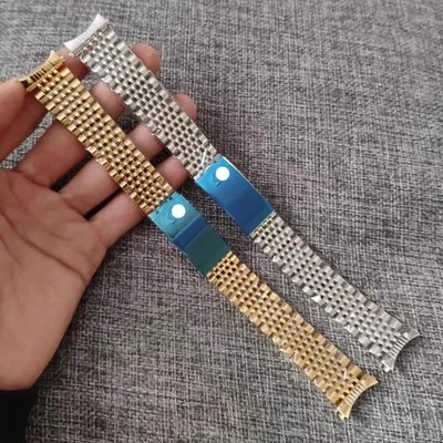 Beads Of Rice 18 19 20mm Curved End Watch Band For Vintage Seamaster Bracelet