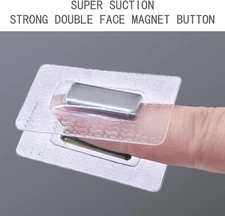 Hidden Sew Magnetic Snap Invisible Hidden Sew in PVC Hidden Purse Closure for...