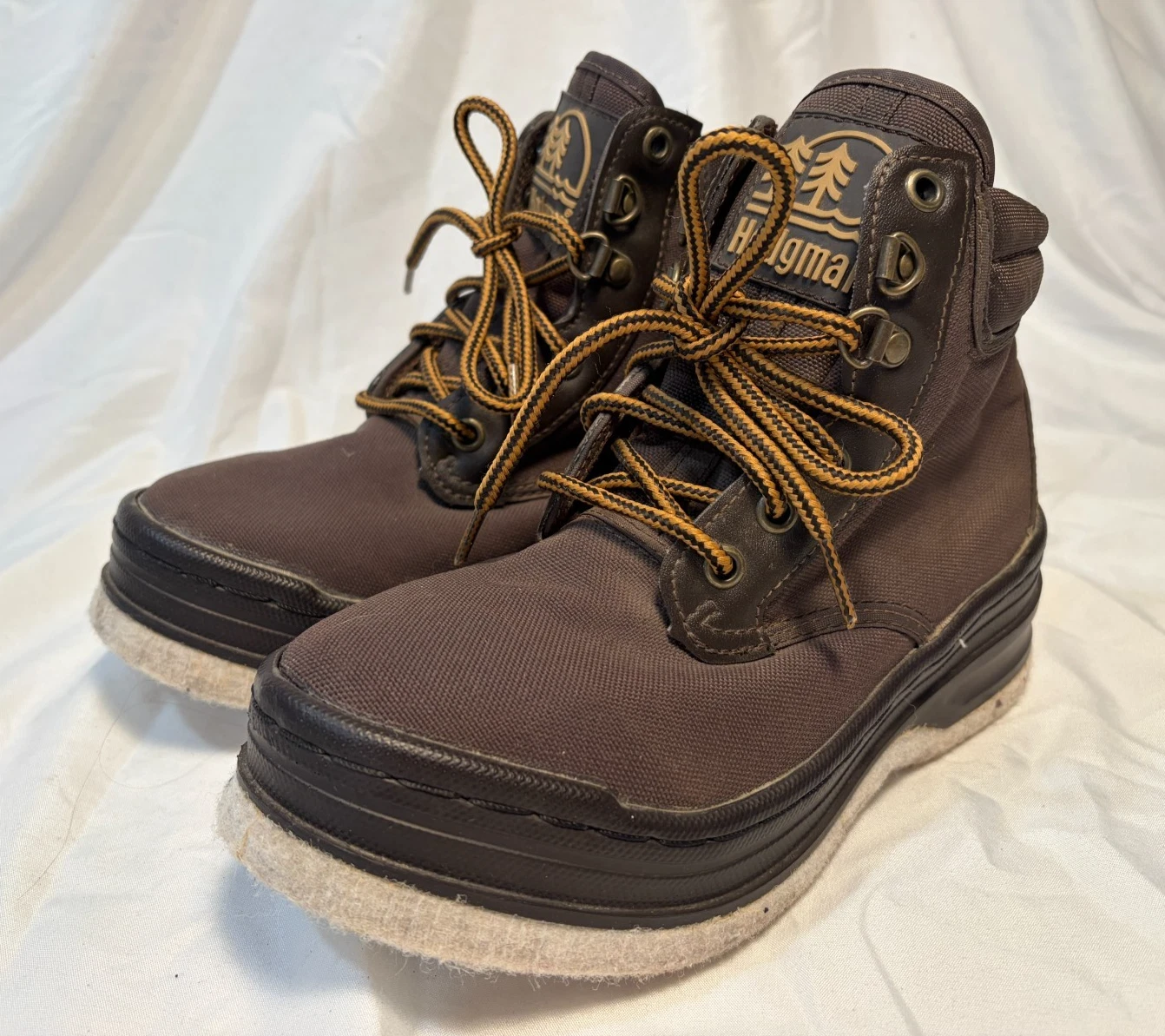 Hodgeman Lakestream Fishing Wading Boots Felt Bottoms Women's Brown - US 6