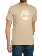 Timberland Men's Tree Logo T-Shirt, Beige
