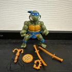Vintage TMNT Ninja Turtles Figure Storage Shell Leonardo 1990 Near complete
