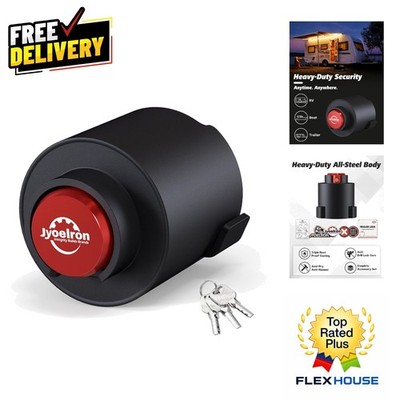 Pry-Proof 2 5/16 Inch Coupler Lock with Tool-Free Installation for Fast Security