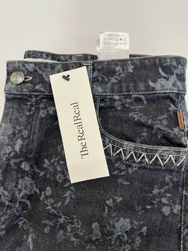 *USADO EN EXCELENTE ESTADO* Bermudas de mezclilla de tiro alto Chloé East West 44 12 31 32 Foto 4 de 4