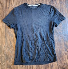 Banana Republic The Soft Wash Tee Shirt Mens Short Sleeve 100 Cotton, Black, M