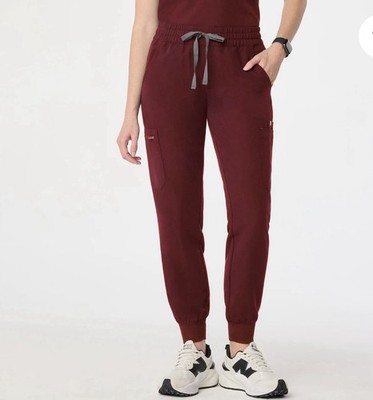 FIGS Women Burgundy Uman Relaxed Jogger XXS Brand New In Bag
