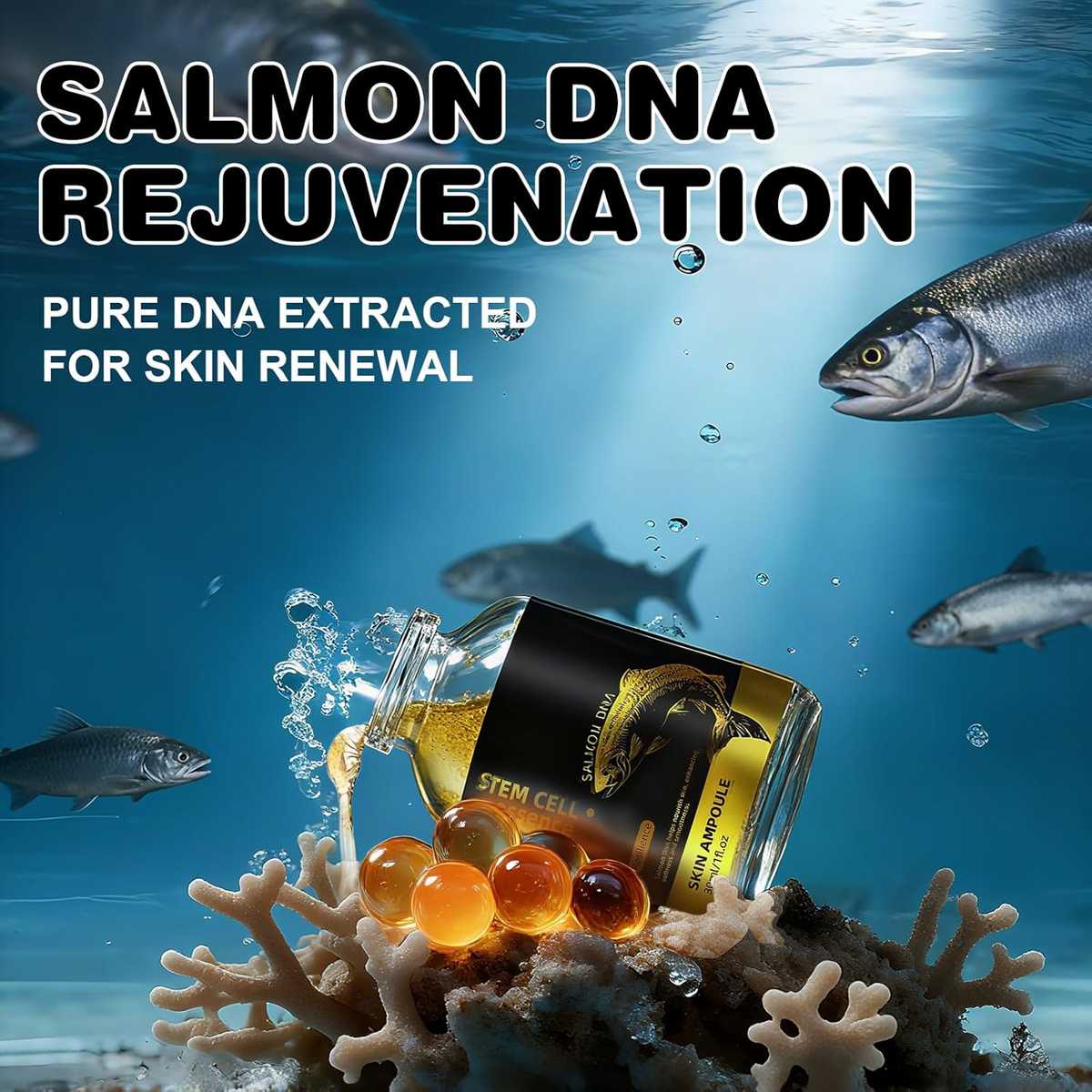 Salmon DNA Serum – 2 Pcs Salmon DNA Microneedling Serums for Face