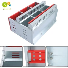 Red Chicken Nest Box For Chicken-Easy Egg Collection Roll Away Nest Box 6 Hole