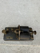Vintage Railroad/Railway Telegraph Relay J.H. Bunnell & Co. New York Key