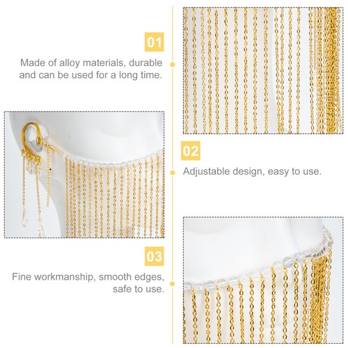 Quaste Gesicht Abdeckung Fringe Kette Hanfu Gesicht Abdeckung - Bild 11 von 12