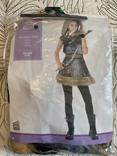 DZIECI/NASTOLATKI 3-CZĘŚCIOWY HALLOWEEN MISS ŁUCZNIK KOSTIUM ROZMIAR Medium 8/10