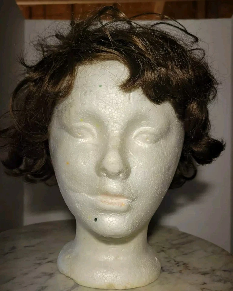 Vintage Feminino Kanekalon Fibra Modacrílica Cabelo Castanho Médio Estilo Shag em Camadas - Imagem 2 de 4