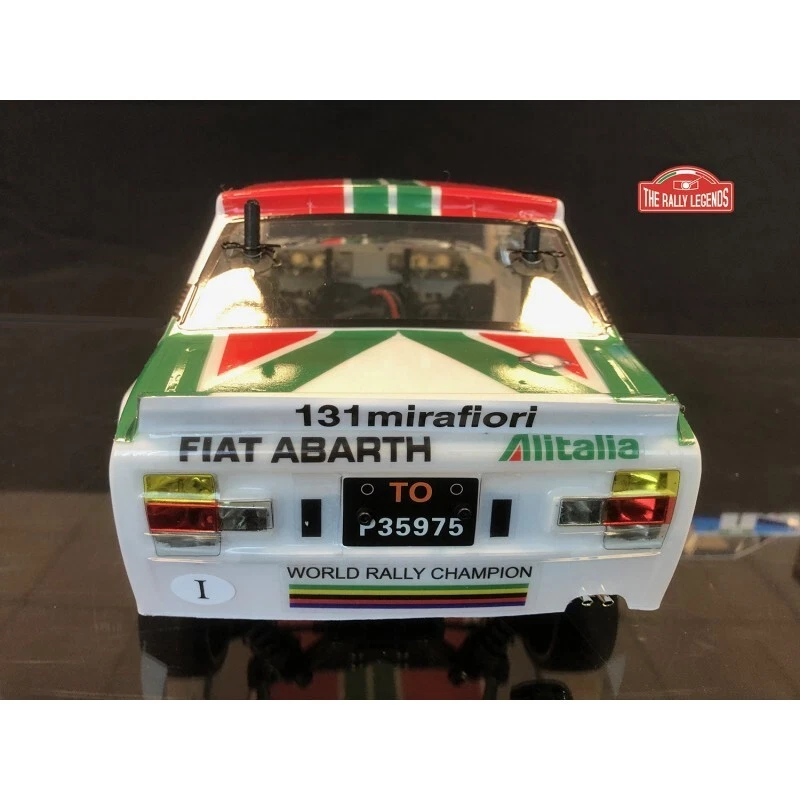 The Rally Legends Fiat 131 Abarth Alitalia Clear RC Car Body + Decals 1/10 4wd - Image 2 of 4