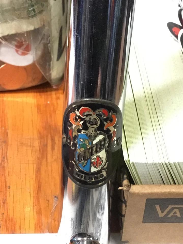 Hermoso vástago de carretera de acero Cinelli vintage nuevo en stock - abrazadera de 110 mm/25,4 mm Foto 3 de 4