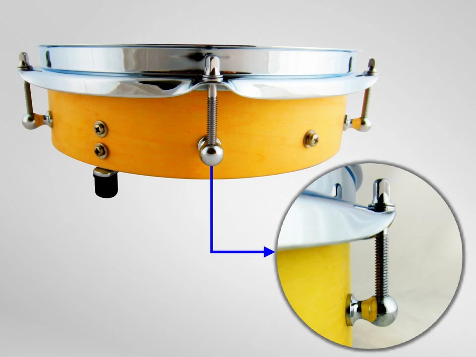 10 Single End Tom Drum Lugs with Mounting Screws - Image 3 of 4