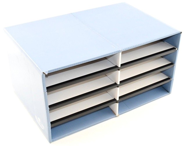 Banker's Box Records Storage Shelf Cardboard, 8 Compartment